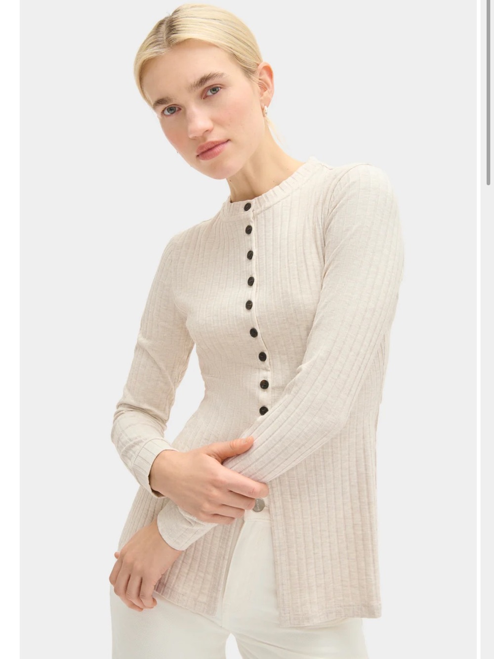 NWT Aligne Daphne Oatmeal Marl Women’s Top